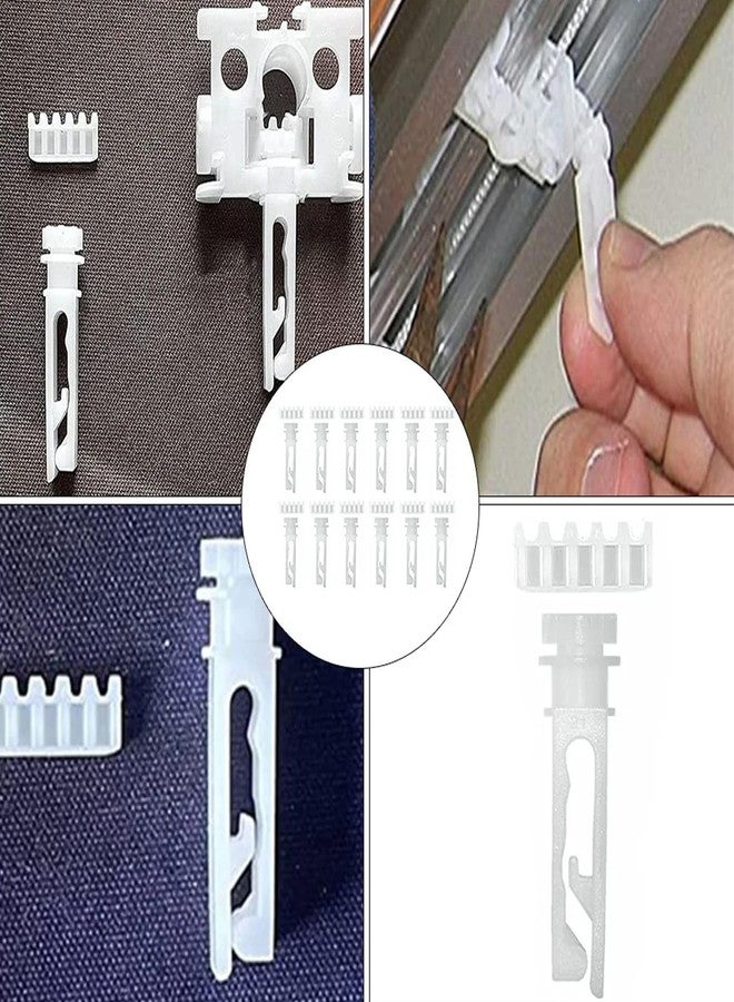 LINYUEARUI 15pcs Plastic Vertical Pulley Replacement Parts, Curtain Repair kit, Louver Gear kit, Home Decoration Sunshade Blinds, Louver Panels, Used for headrails, Bracket rods, Vertical Blinds - Image 3